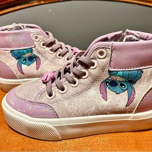 Disney Purple and blue Stitch High-Top Sneakers